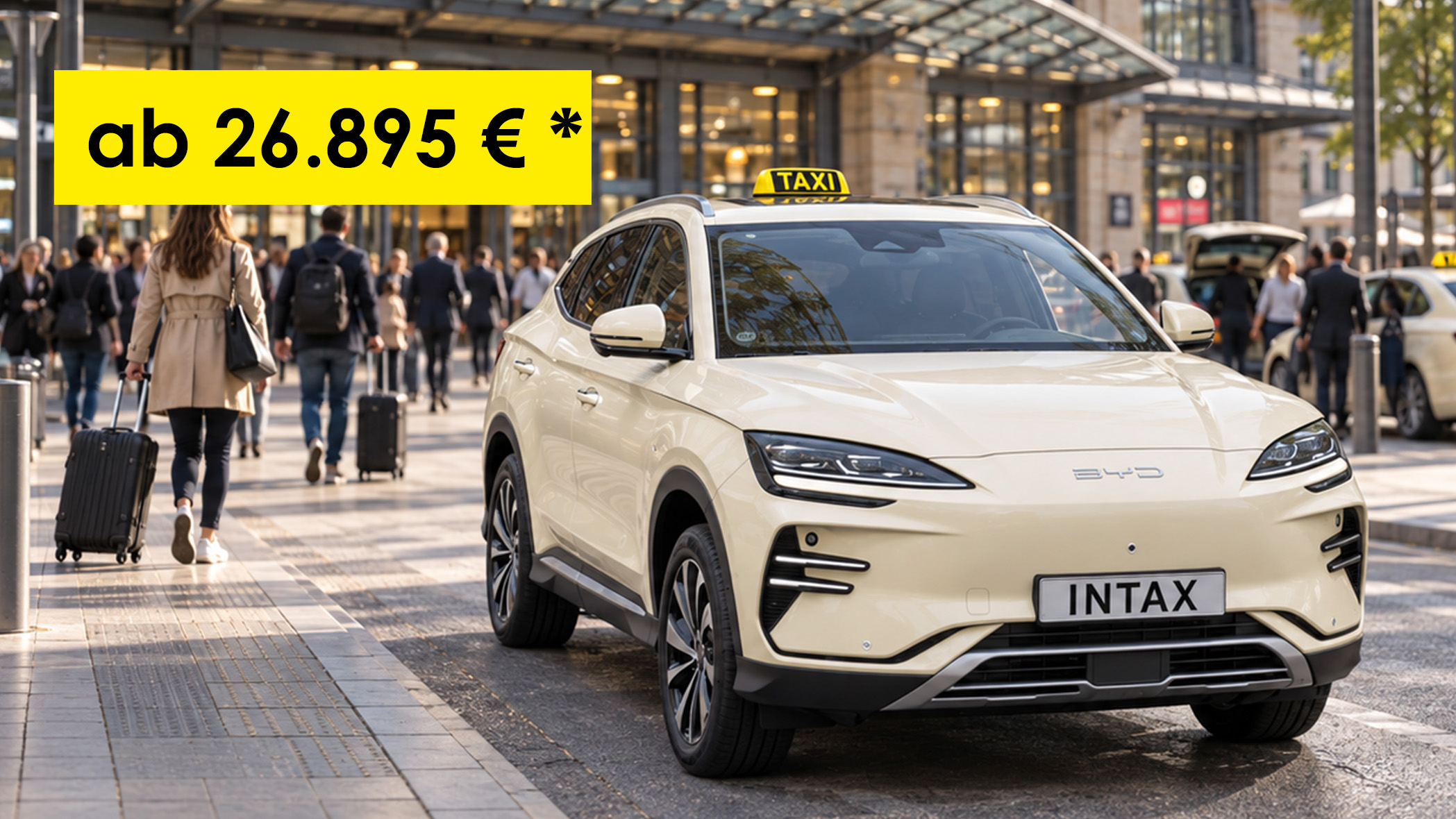 Kurzfristig verfügbarer BYD SEAL U DM-i als Taxi-Lagerfahrzeug bei INTAX