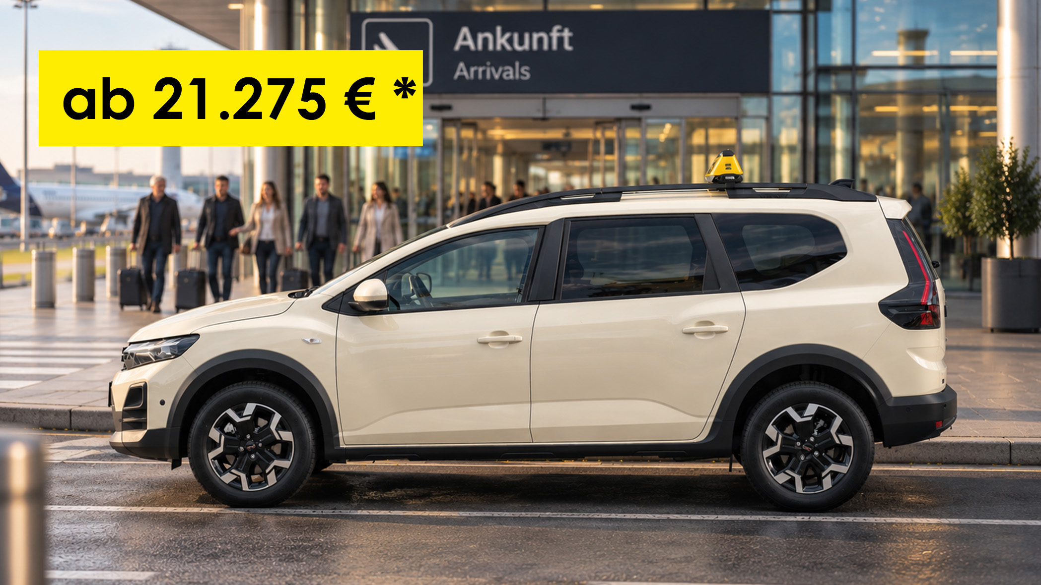 Kurzfristig verfügbarer Dacia Jogger als Taxi-Lagerfahrzeug bei INTAX